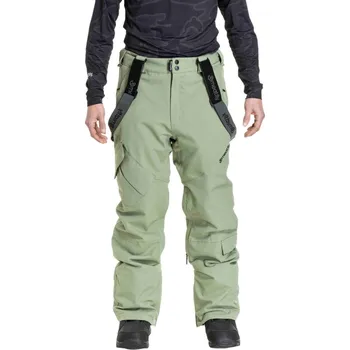 Snowboardové kalhoty Pánské SNB & SKI kalhoty Meatfly Ghost zelená L