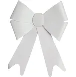 Feeric Lights Vánoční mašle se třpytkami 62850 30 x 19 cm bílá