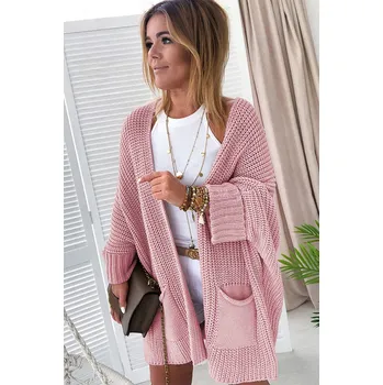 Dámský svetr OMG Dámský kardigan Iblilde světle růžová XL