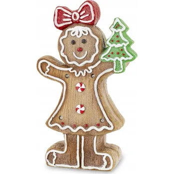 Vánoční dekorace Perníčková Ozdoba LED Dívka Vánoční Dekorace