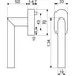 Okenní klika Richter Czech RKW.L-FORM.CE
