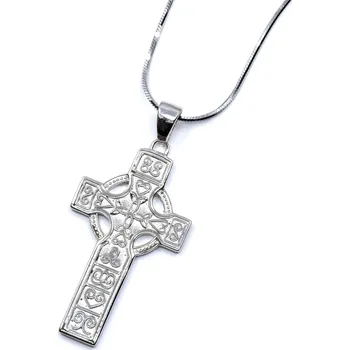 Přívěsek Stříbrný kříž zdobený Richie