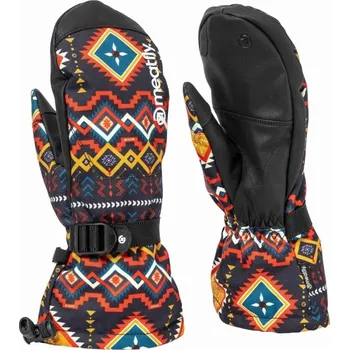 Rukavice Dámské rukavice Meatfly Manson černá/červená/žlutá L