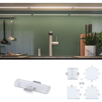 Bodové svítidlo PAULMANN Nábytkové svítidlo Clever Connect liniová spojka Border bílá mat/umělá hmota 12V - PAULMANN P 99992