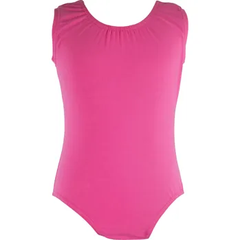 VFstyle Bavlněný gymnastický dres bez rukávu světle růžový Velikost: 134 Velikost od 122
