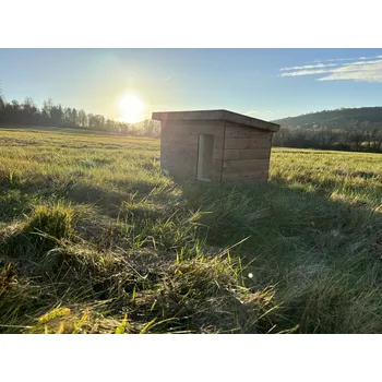 Bouda pro psa Psí bouda pro malá plemena Zateplená psí bouda Bára Ochraný nátěr proti škudcům: Žádný /Bez nátěru, Směr palubek z pohledu: Vodorovný, Na jaké straně chcete vchod z pohledu ?: Na pravé