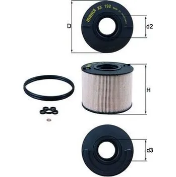 Palivový filtr Palivový filtr MAHLE KX 192D