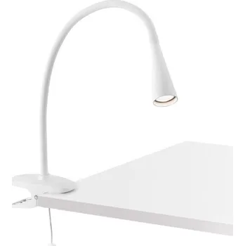 Lampička FARO LENA bílá stolní lampa s klipem - FARO FARO 52059