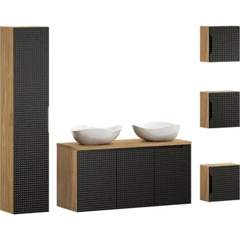 Koupelnový nábytek Koupelnová sestava LUXOR ČERNÁ 190