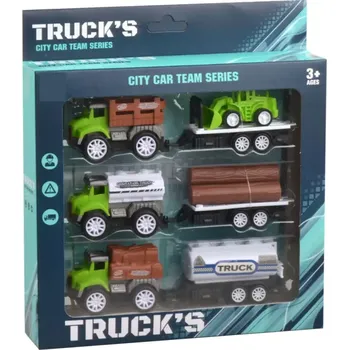 autíčko Auta s přívěsem 3 ks 18 cm