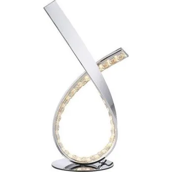 Lampička PAULNEUHAUS BRILLA LED stolní lampa lesklý chrom stmívatelné šňůrový stmívač do interiéru 3000K - PAUL NEUHAUS PN 4391-17