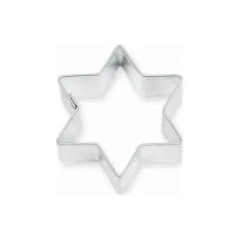 Vánoční dekorace vykr. 0373 Hvězda 45x40x16mm