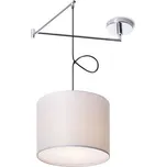 RED - DESIGN RENDL BROADWAY závěsná s ramenem bílá chrom 230V E27 42W - RED - DESIGN RENDL RED R11978