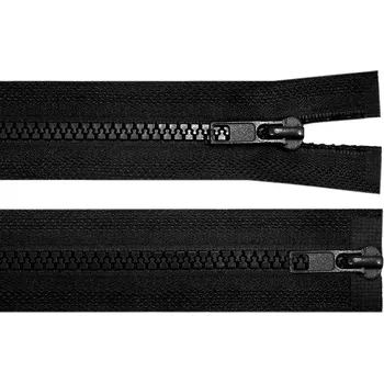 Zip Zip kostěný No 5 dělitelný 2 jezdce / dvoucestný 95 cm bundový, malé, 322 černá