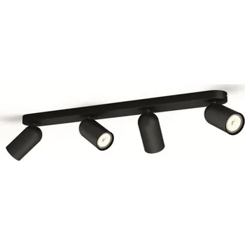 Bodové svítidlo PHILIPS SVÍTIDLA Bodové svítidlo Philips Pongee 50584/30/PN černé 4x max.10W - PHILIPS (915005531601) PH 50584/30/PN