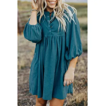 Dámské šaty OMG Dámské košilové šaty Gidaadaaf světle modrá L