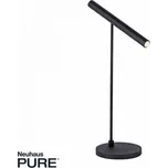 PAULNEUHAUS Stolní lampa PURE-TUTUA LED 6W 3000K Ra90 660lm černá stmívatelná - PAUL NEUHAUS PN 4405-18