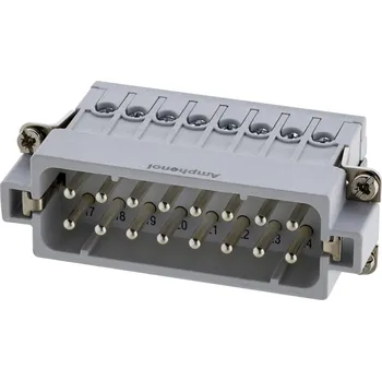 Síťový konektor Amphenol C146 10A016 002 4-1 vložka pinového konektoru postříbřené kontakty 1 ks