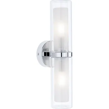 Nástěnné svítidlo PAULMANN Selection Bathroom nástěnné svítidlo Luena IP44 E14 230V max. 2x20W chrom/sklo - PAULMANN P 71077