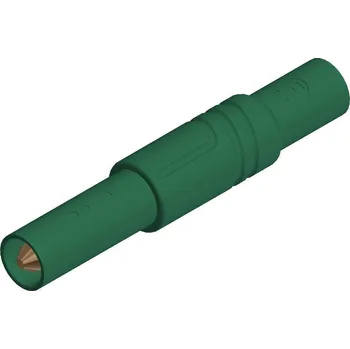 Krokosvorka SKS Hirschmann LAS S G bezpečnostní lamelová zástrčka zástrčka, rovná Ø pin: 4 mm zelená 1 ks