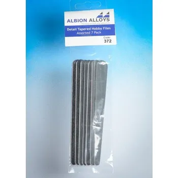 Plastikový model Brusné hobby pilníky klínového tvaru střední - hrubost 100, 180, 240, 320, 400, 600, 800, (7 ks)