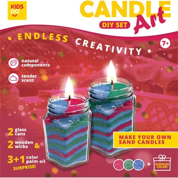 Výroba svíčky Kids Do Sada na výrobu svíček 3 barvy + 1 PŘEKVAPENÍ barva Barva: Červená, zelená, modrá + 1 PŘEKVAPENÍ barva