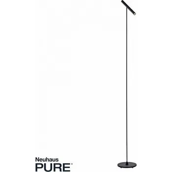 Stojací lampa PAULNEUHAUS Stojací lampa PURE-TUTUA LED 6W 3000K Ra90 660lm černá stmívatelná - PAUL NEUHAUS PN 405-18