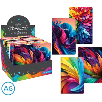 Blok LUMA Kniha záznamová A6 linka 96l Creative mix motivů