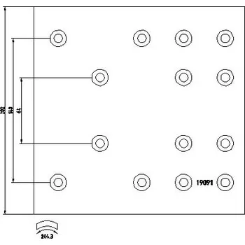 Nýt Brzd.obložení s nýty AS5024+10
