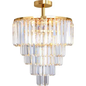 ZUMALINE Stropní svítidlo AMEDEO FC17106/6+3+1-zlatá/čirá - ZUMALINE ZUMA 003064-024499