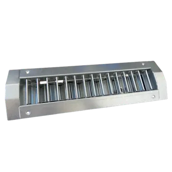 Větrací mřížka Vyústka jednořadá s regulací z pozinku Model: Dvouřadá, Rozměr [mm]: 325 x 75 1 025 x 125