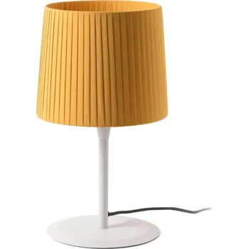 Lampička FARO SAMBA bílá/skládaná žlutá stolní lampa - FARO FARO 64310-39