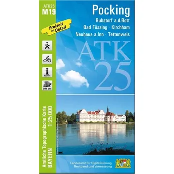 ATK25-M19 Pocking (Amtliche Topographische Karte 1:25000) - Landesamt für Digitalisierung, Breitband und Vermessung