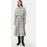Gap Plisovaná sukně 587128-00 Stříbrná Regular Fit L