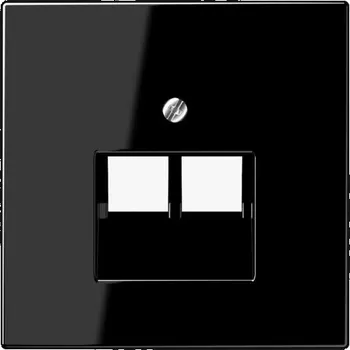 Příslušenství pro svítidlo JUNG Krytka síťové ethernetové zásuvky 2x RJ45 IAE/UAE 2x 8-pólů černá LS 969-2 UA SW - JUNG JU LS969-2UASW