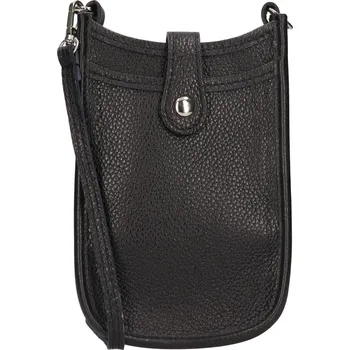 Kabelka Dámská kožená kabelka na mobil a doklady Italia Simma - černá