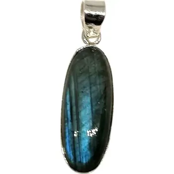 Přívěsek Exkluzivní labradoritový přívěsek velký ovál