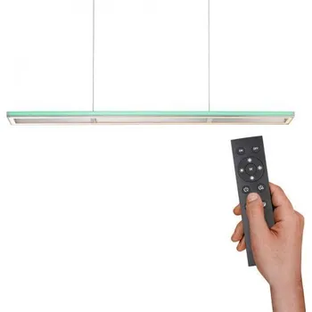 PAULNEUHAUS HELIX LED závěsné svítidlo, barva hliník, dálkový ovladač, RGB, CCT, paměť 2700-5000K - PAUL NEUHAUS PN 2050-95