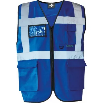 reflexní vesta Korntex Bezpečnostní reflexní vesta Berlin Barva: modrá královská, Velikost: M KX802