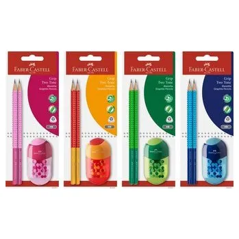 Ołówek grafitowy Grip 2001 Two Tone 2szt mix