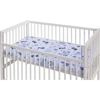 Prostěradlo Prostěradlo do postýlky - Scarlett Dráček - tyrkysová 120 x 60 cm