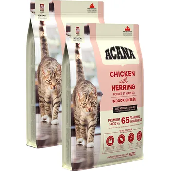 Krmivo pro kočku 2x ACANA INDOOR ENTRÉE CAT 4,5 kg