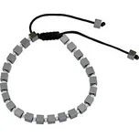 Náramek Anitor černý s pravým hematitem a stříbrnými korálky