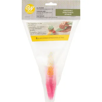 Sada jednorázových sáčků a špiček Wilton (6 + 6 ks)