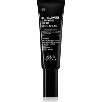 Pleťový krém Allies of Skin 0.05% Retinal & Peptides revitalizační noční krém 48 ml