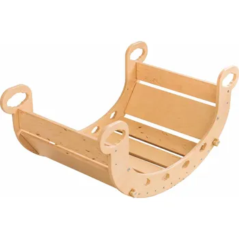 Dětská houpačka WOODANDHEARTS Montessori houpačka, Large Natural Wood