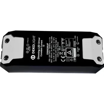 Příslušenství pro svítidlo LIGHT IMPRESSIONS Deko-Light LED-napájení BASIC, DIM, CC, D50020UF/20W konstantní proud 500 mA IP20 stmívatelné 20-40V DC 10,00-20,00 W - LIGHT IMPRESSIONS IMPR 862205