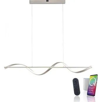 PAULNEUHAUS Paul Neuhaus LED závěsné svítidlo Q-SWING stříbrná Smart Home stmívatelné FB ZigBee 2700-5000K - PAUL NEUHAUS PN 2385-55