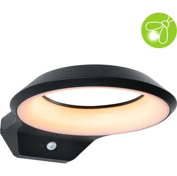 Venkovní osvětlení PAULMANN LED venkovní nástěnné svítidlo Anela pohybové čidlo neláká hmyz IP44 245x309mm 2200K 12W 230V antracit hliník - PAULMANN P 94837