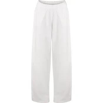 SLEVA: Kalhoty J-POP bílé L / Bílá / 100% organická bavlna